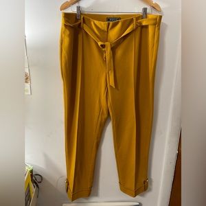 Mustard yellow work pants